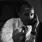 President Obama speaking with Prime Minister Mario Monti of Italy by telephone aboard Air Force One, June 6.